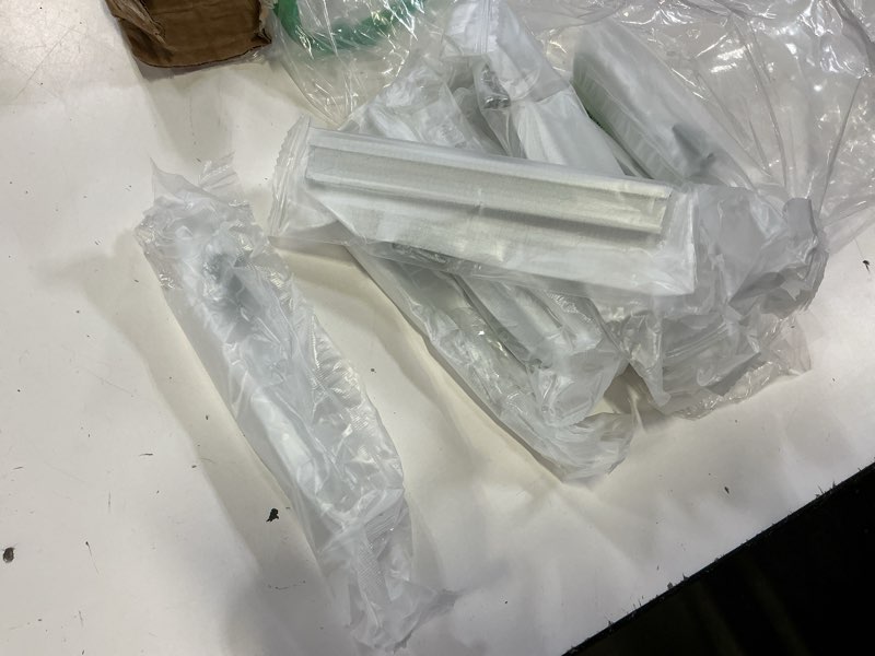 Condition photo showing Good Condition for (incomplete , 9 pieces)10 pack kitchen cabinet pulls - kitchen cabinet handles for dresser drawers - l-shaped cross sections (5.51 inches,silver) 5.51 inches silver
