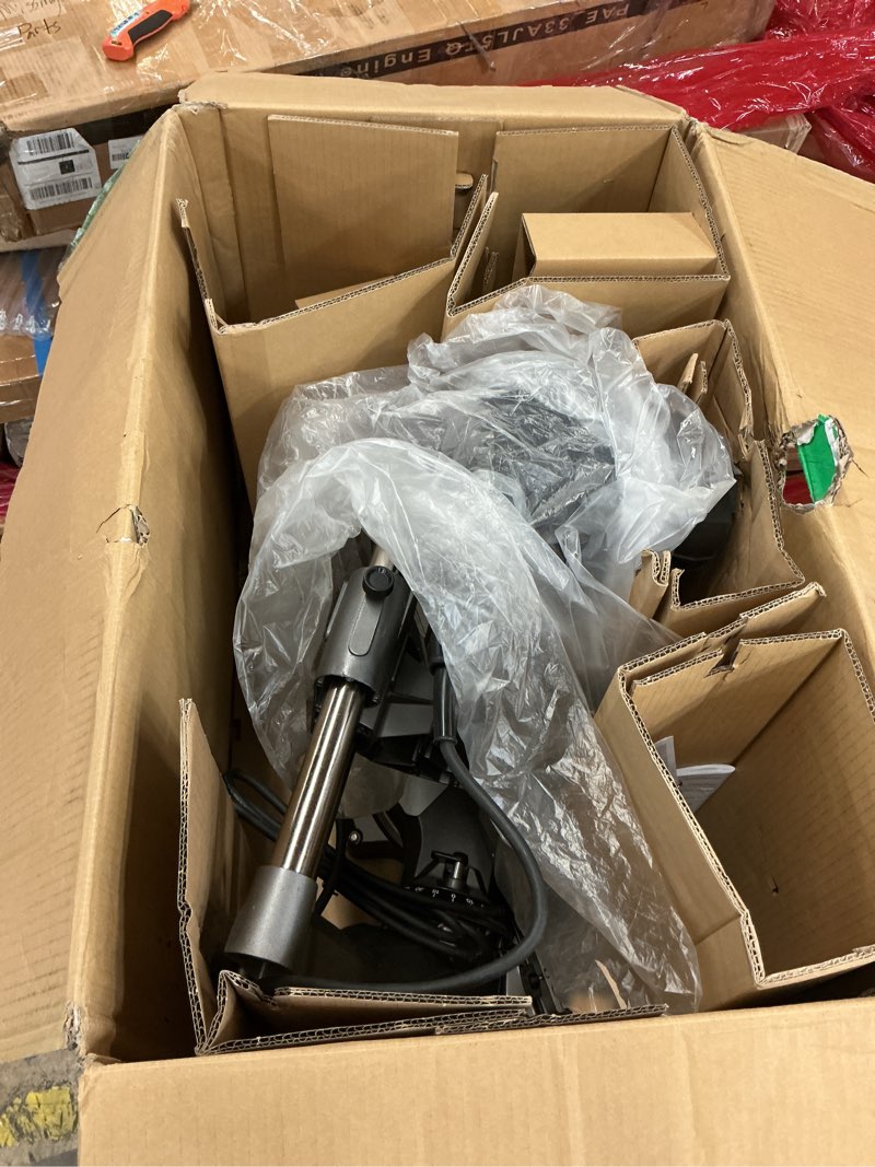 Condition photo showing New/Like New for metabo hpt 12-inch dual bevel sliding miter saw, 4000 rpm no-load speed, 45° left and right bevel range, precision miter angles, 9 detent stops, xact cut shadow line, c12rsh3 c12rsh3 only