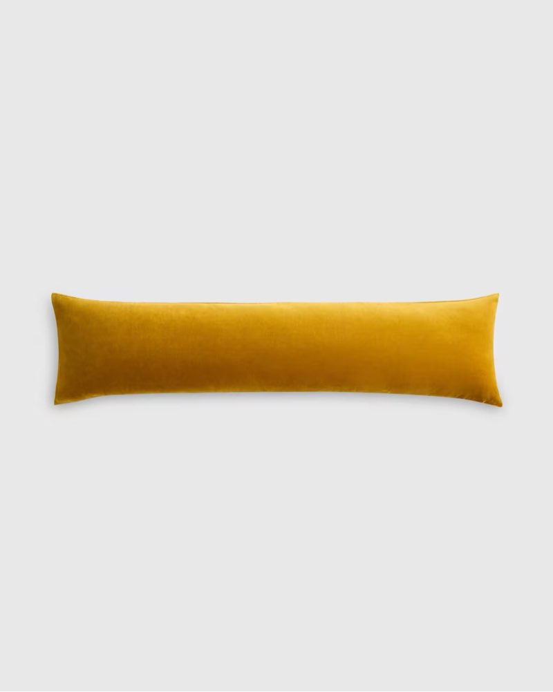 cotton velvet oversized lumbar pillow cover 12"x48