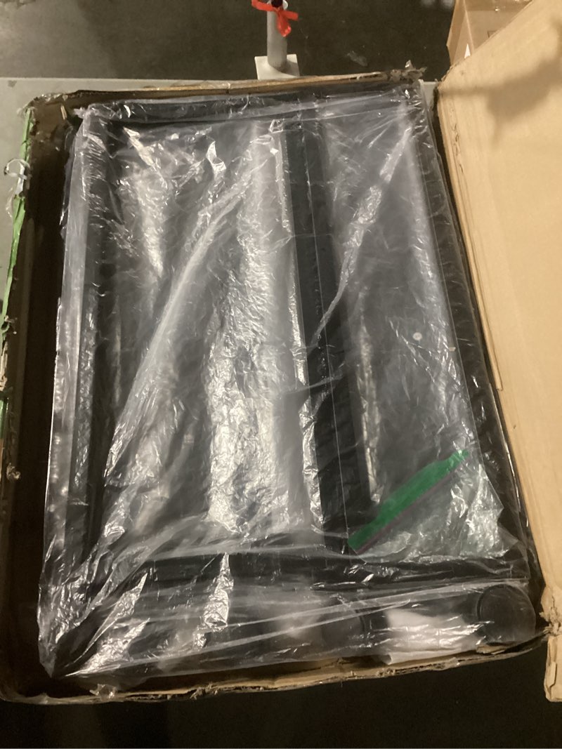 Condition photo showing Good Condition for greenforest folding desk no assembly required small size, 2-tier foldable computer desk with shelf for home office, space saving portable laptop study foldable table for small spaces, espresso