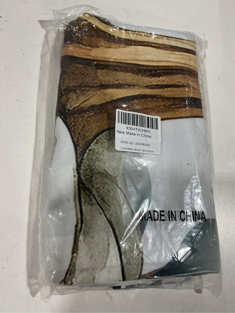 Condition photo showing Good Condition for Outdoor Tablecloth with Umbrella Hole & Zipper, Blue Grey Pumpkins Fall Rectangle Tablecloth 60x84 Inch, Eucalyptus Leaves Thanksgiving Patio Table Cover Waterproof Table Cloth for Party 60" x 84" (Rectangular) Blue Grey Green