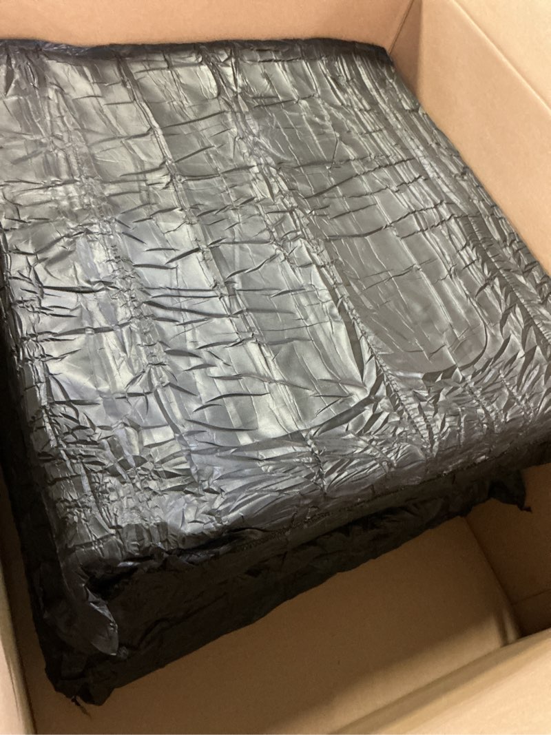 Condition photo showing As Is for ( not cover ) ipynbap outdoor chair cushions set of 4 -waterproof outdoor seat cushions for patio furniture, patio chair cushion with handle and ties, square out door chair pads,19\" x 19\" x 3\", navy blue navy blue 19x19x3-square