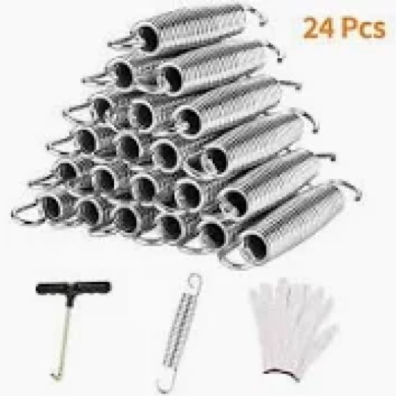 5.5 Inch Trampoline Springs Heavy Duty Stainless Steel Replacement?Spring, Set of 16
