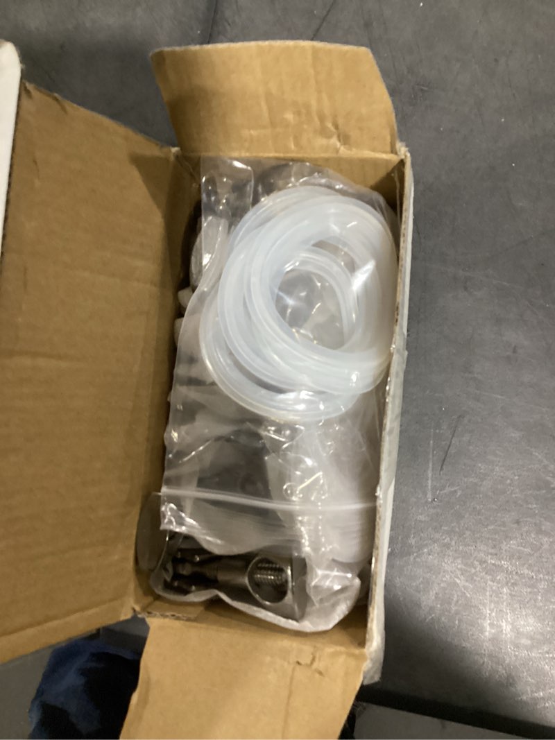 Condition photo showing New/Like New for beduan 2" sanitary tri clamp 304 stainless steel single pin heavy duty tri clamp clover with wing nut for ferrule tc 2" (10 pack, 2 inch) 2 inch packof 10