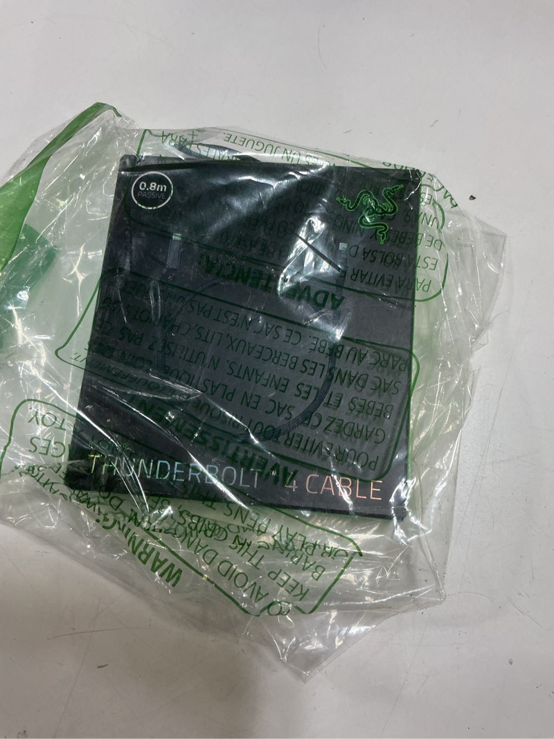 Condition photo showing item condition for Razer Thunderbolt 4 Cable (0.8m / 2.5ft): Intel Certified - Up to 40 GBS Per Second - Up to 8K Resol