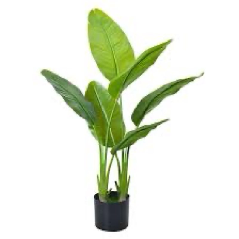 Artificial Bird of Paradise - Fake Plants Indoor Faux Tropical Palm Potted Dypsis Lutescens for Home