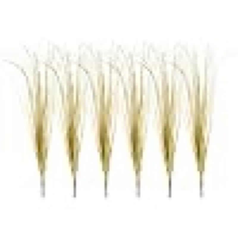 uxcell 6Pcs Artificial Grass Plants, 20.5" Plastic Fake Wheat Grass Greenery Shrubs Outdoor Artificial Shrubs Faux Bushes for Home Garden Front Decor, Light Yellow