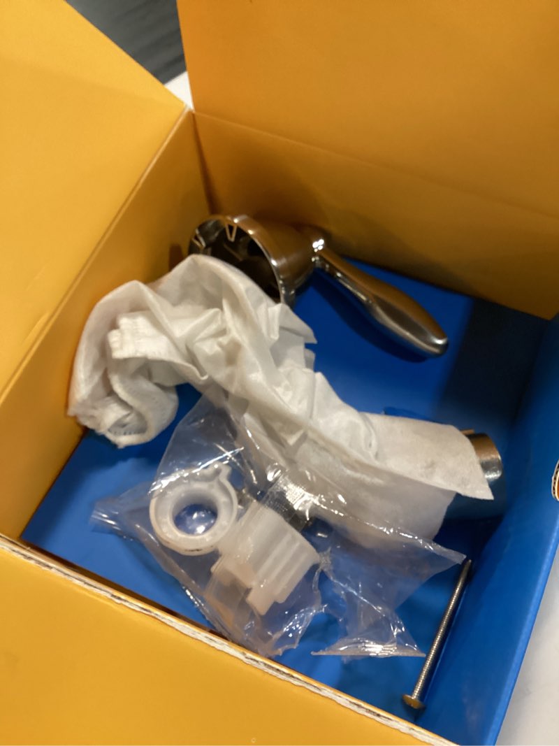 Condition photo showing As Is for tub and shower trim kit, compatible with moen posi-temp valve, brushed nickel ?brushed nickel