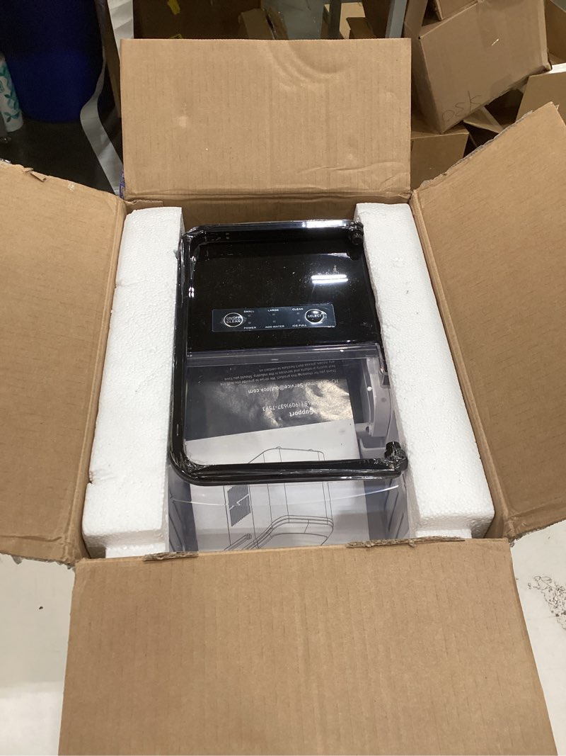 this item is a zbj-pp10a-bk portable ice maker in black, commonly known as a countertop ice maker.  