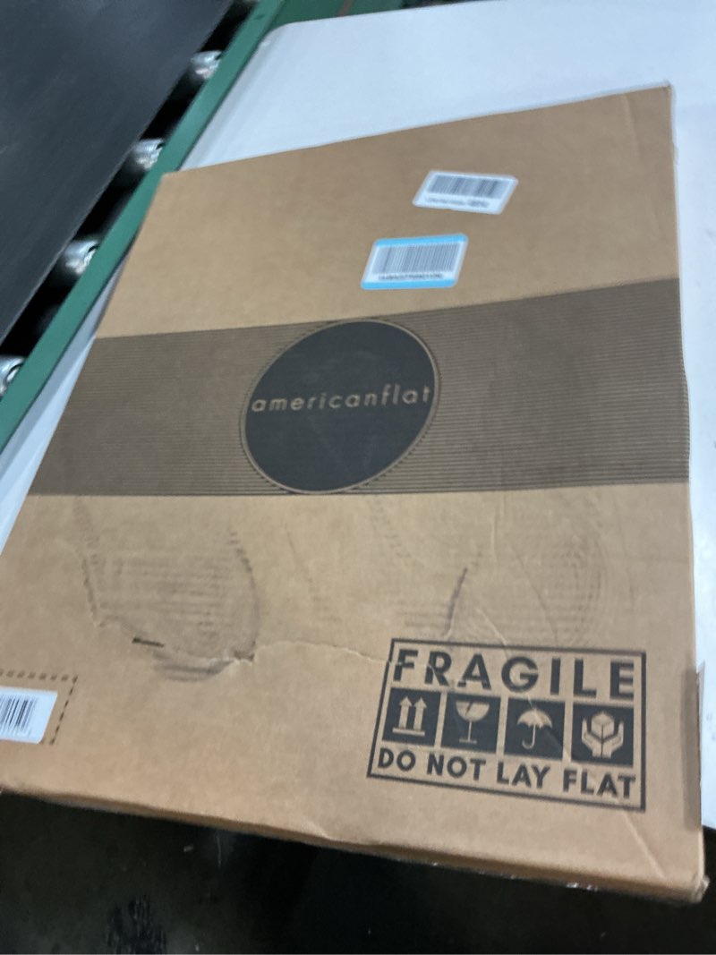 Condition photo showing New/Like New for americanflat 16x20 canvas floating frame with adhesive strips included - vertical and horizontal floating frame for artwork - canvas frames for wall display - black black 16x20