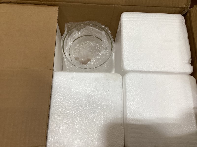Condition photo showing Good Condition for phosphor hurricand candle holder 18 pcs, glass pillar candle holder, clear glass cylinder candleholder glass cylinder vase for centerpieces wedding party decoration clear 18pcs