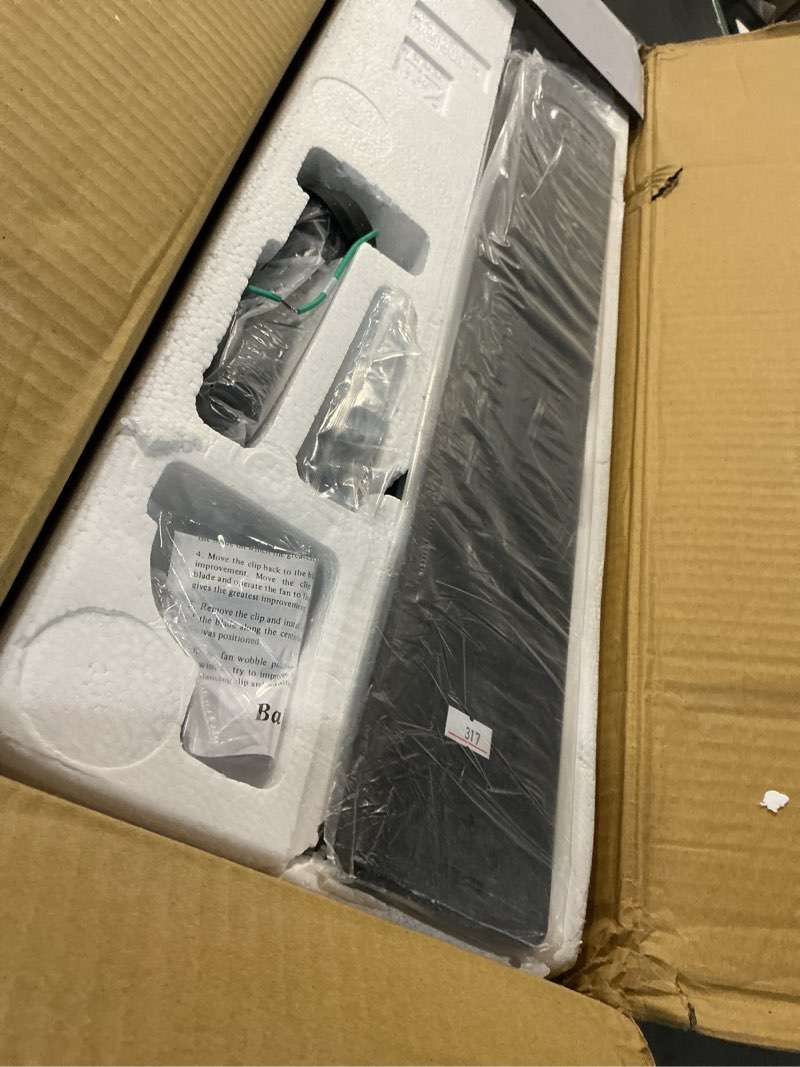 Condition photo showing As Is for minka-aire xtreme h2o 52" outdoor ceiling fan f896-52-cl - coal