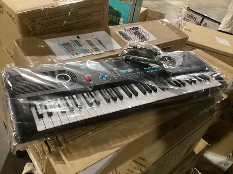 Condition photo showing New/Like New for 61 Key Keyboard Piano, Electric Piano Keyboard with Built-in Dual Speakers, External Microphone & Power Adapter - Portable Electronic Digital Piano for Beginners & Christmas Gift - Black