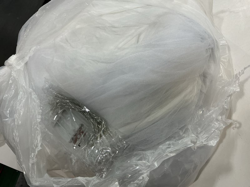 Condition photo showing Good Condition for Large Bed Canopy with Star Lights, Double Layer Canopy for Bed, Princess Play Tent for Girls Room, Breathable Canopy Bed Curtain for Children Reading Nook, Machine Washable Canopy, 40''x106'', White 40"W x 106"L (Pack of 1) Soft White