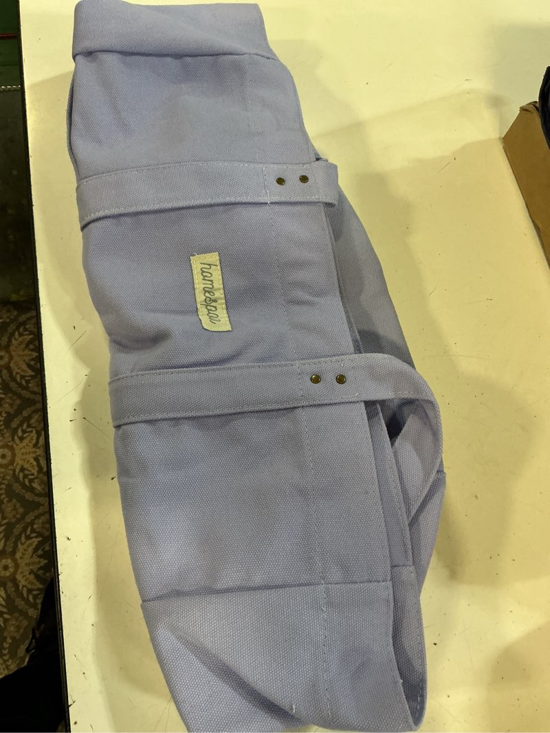 Condition photo showing New/Like New for homespon large canvas tote bag for women everything bag with pockets and laptop sleeve violet