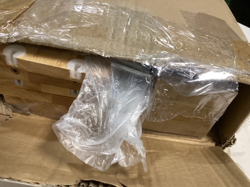 Condition photo showing Good Condition for DINDON Pull Out Spice Rack Cabinet Organizer, (5" W x 21.9" D x 25.2" H) Multi-Use Soild Wood Pull Out Cabinet Organizer With 4 Movable Stainless Steel Cutlery Storage Buckets for Kitchen Organization 5"W x 21.9"D x 25.2"H Wood+Stainless Steel