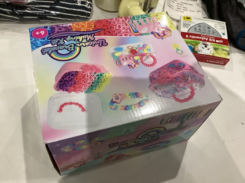 Condition photo showing New/Like New for Bracelet Making Kit Girls Toys age 6-8, Arts and Crafts for Kids ages 8-12, Crafts for girls Weaving Loom Bracelet Maker 1000+ Cloth Rubber Band Fabric Loops, Christmas Birthday Gifts for Kids 6-12