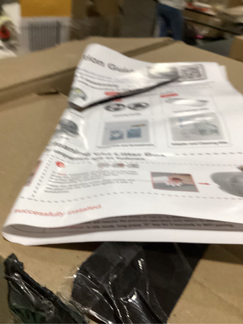 Condition photo showing As Is for Cumrige Self Cleaning Litter Box, 95 L Automatic Cat Litter Box Self Cleaning for Multiple Cats, with Safety Protection, App Control,2 Roll Garbage Bags,White