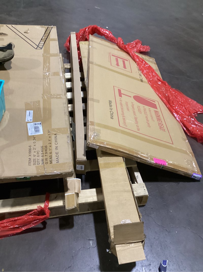 Condition photo showing As Is for XISOCO 6 PCS 2' x 6' x 0.24'' Polycarbonate Greenhouse Panels, Twin-Wall Polycarbonate Panels, Impac