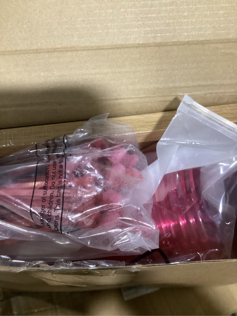 Condition photo showing New/Like New for Vesici 101 Pcs Shirley Temple Bar Supplies Graduation Party Decoration 50 Pack Wooden Cherry Bow Drink Swizzle Sticksand Pink Plastic Cups and & 1 Pcs Dirty Shirley Stand for Bachelorette, Cocktail