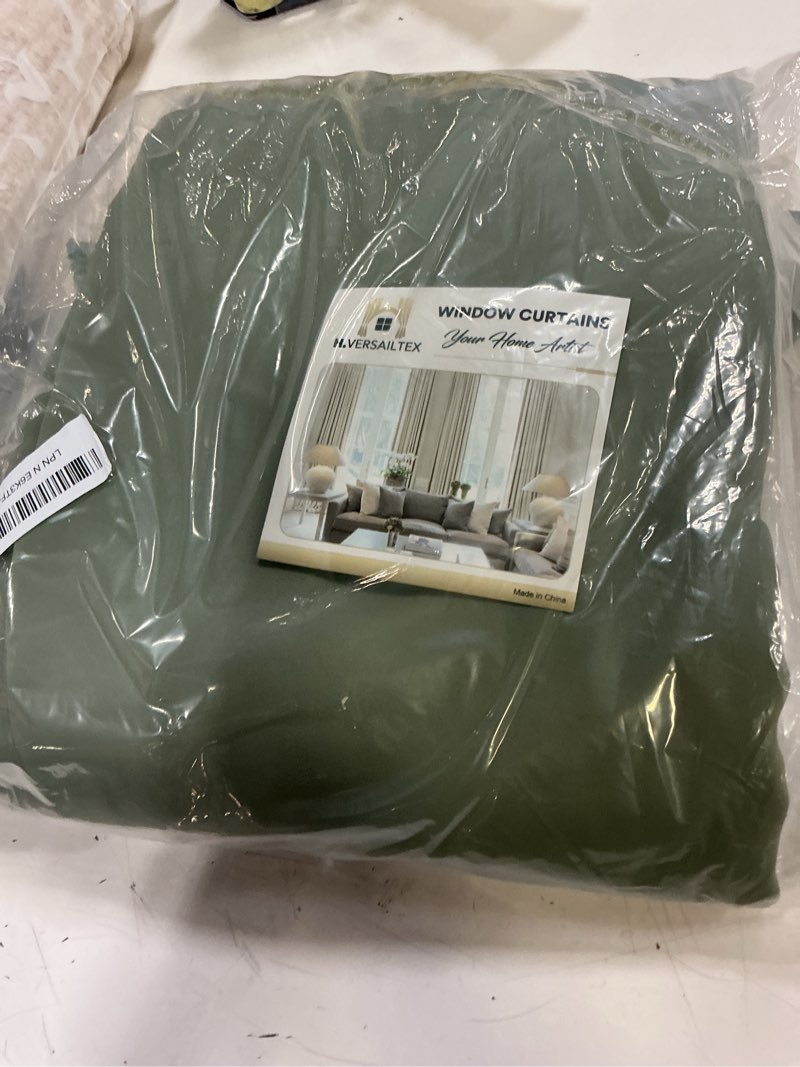 Condition photo showing Good Condition for h.versailtex 100% blackout curtains for bedroom with black liner full room darkening curtain 84 inch long thermal insulated back tab/rod pocket window treatment drapes for living room, 2 panels, cyan cyan 52"w x 84"l (pack of 2)