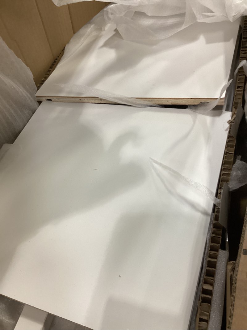 Condition photo showing As Is for design house brookings shaker unassembled bridge wall kitchen cabinet w2412, 24 w x 12 d x 12 h, painted white with sherwin williams®, solid wood – design house, 543264 24 in. wide 12 in. height