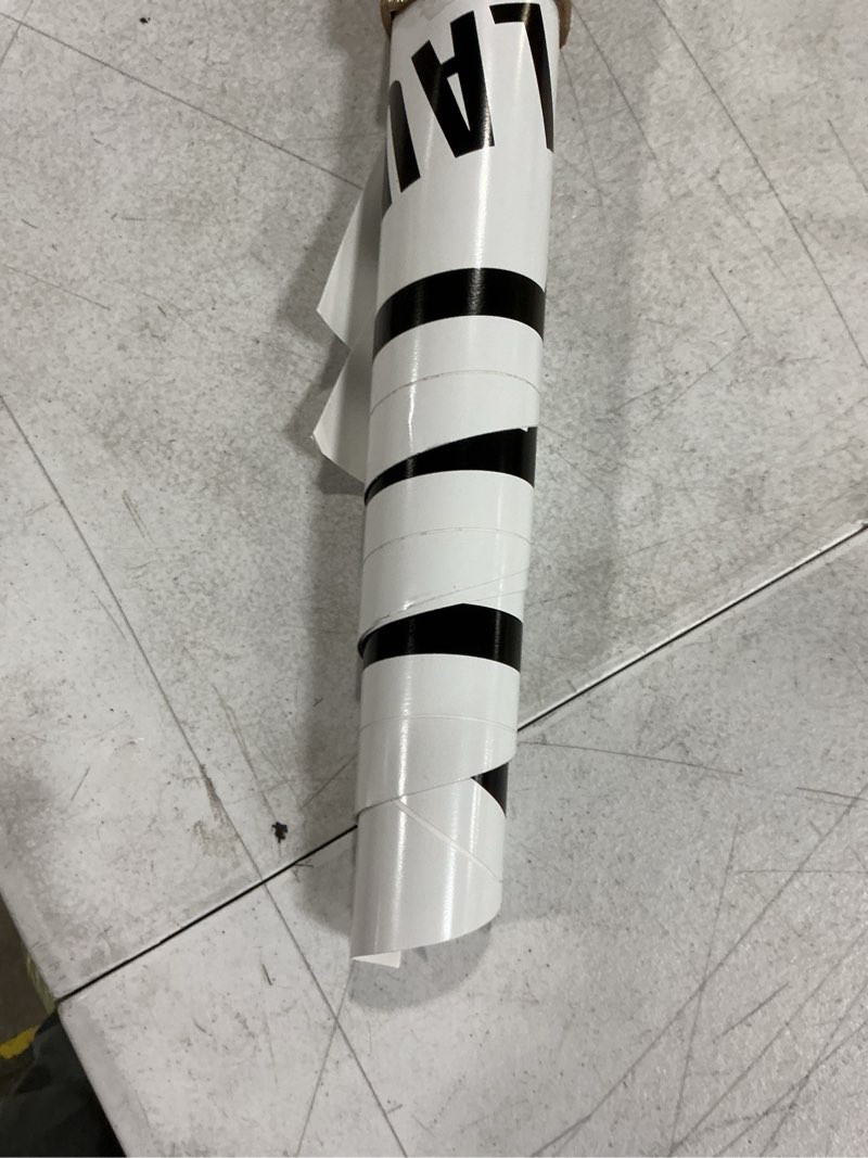 Condition photo showing Good Condition for laundry rules (2 pack) 18 inch x 18 inch shield shaped heavy duty 3.2 mil vinyl decals weather resis