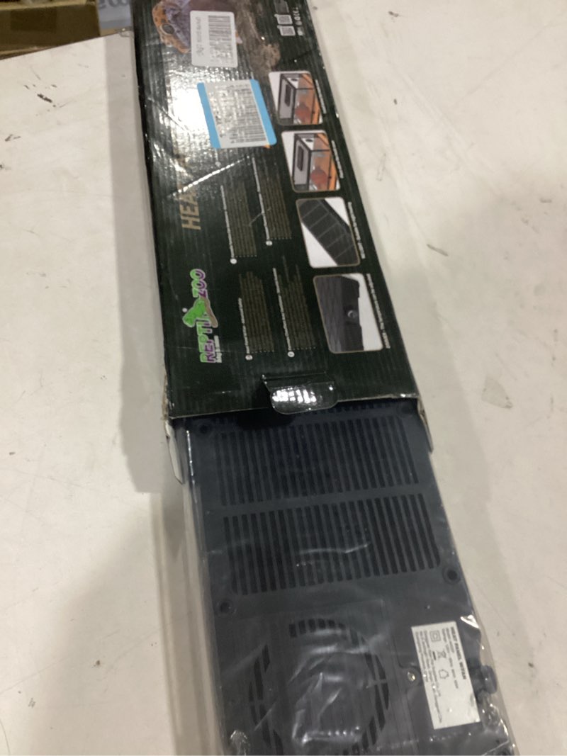 Condition photo showing New/Like New for repti zoo reptile heat panel adjustable temperature reptile heating plate, mountable under lid, for hermit crabs/leopard geckos/turtles/snakes/lizards 6" x 18"