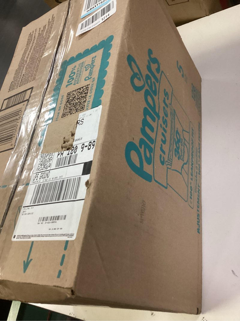 Condition photo showing New/Like New for pampers diapers - cruisers 360 - size 5, 128 count, babyproof up to 100% leakproof pull-on diaper size 5 128
