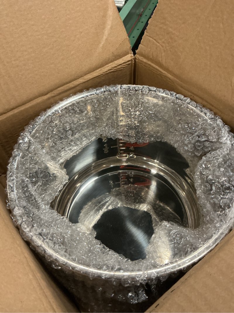 Condition photo showing Good Condition for original 6qt power cooker xl replacement inner pot stainless steel compatible with 6 quart power pressure cooker ppc770 ppc771 ppc770-1 pro pcxl-pro6 ybd60-100 wal1 wal2 stainless steel inner pot parts - 6 qt