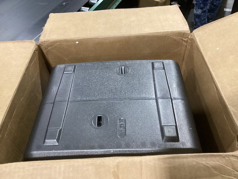 Condition photo showing Good Condition for SentrySafe Black Fireproof and Waterproof Safe, File Folder and Document Box with Key Lock, Ex. 14.3 x 15.5 x 13.5 inches, HD4100