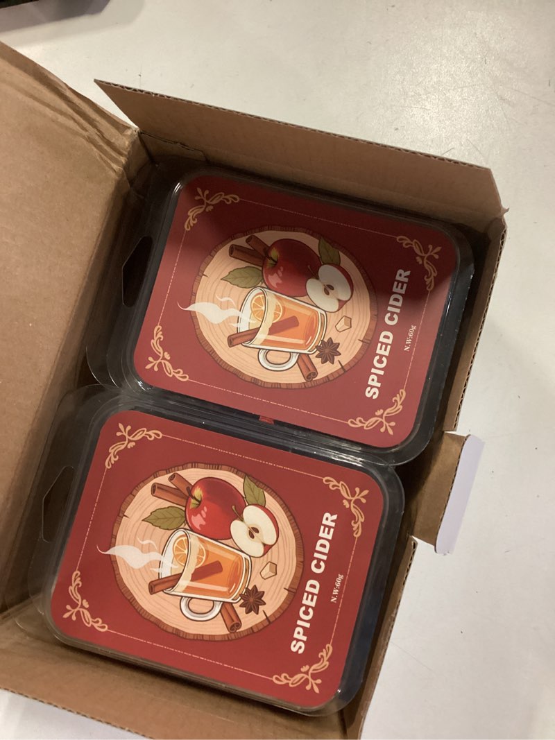 Condition photo showing New/Like New for FKKsparkler Christmas Scented Wax Melts, Winter Holiday Soy Wax Cubes for Wax Warmer, Snowflake Pines Elk Gingerbread Cubes Set, Spiced Cider, Gingerbread Cupcake, Peppermint, Forest Pine