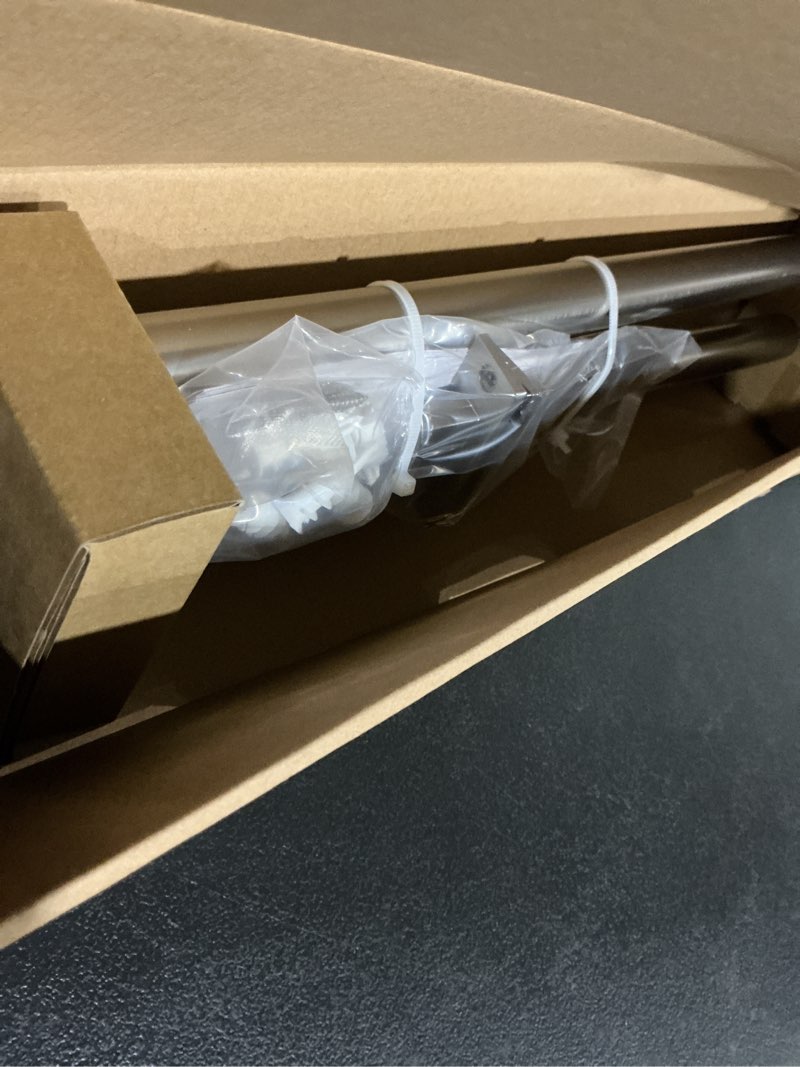 Condition photo showing Good Condition for origin 21 36-in to 72-in brushed nickel iron single curtain rod with finials