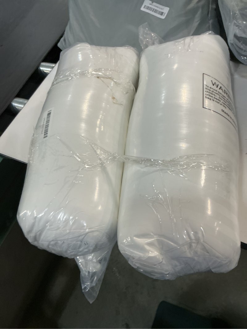 Condition photo showing New/Like New for beckham hotel collection bed pillows king size set of 2 - down alternative pillow for back, stomach or side sleepers king white
