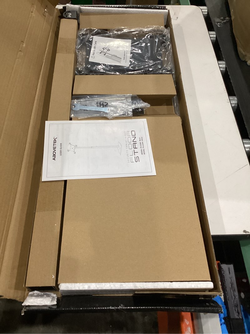 Condition photo showing New/Like New for AboveTEK Security iPad Kiosk Floor Stand, Anti-Theft POS Tablet Stands for Retail Business, Height Adjustable Tablet Floor Stand, 360° Swivel Universal Locking Holder Fits 9.7"-13" iPads/iPad Pro/Air Black