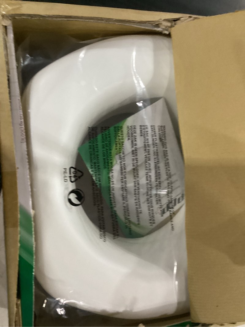 Condition photo showing New/Like New for pcp 5" elevated toilet seat, universal fit, tall profile rise height lift, tightening stability lock, portable bath safety commode support