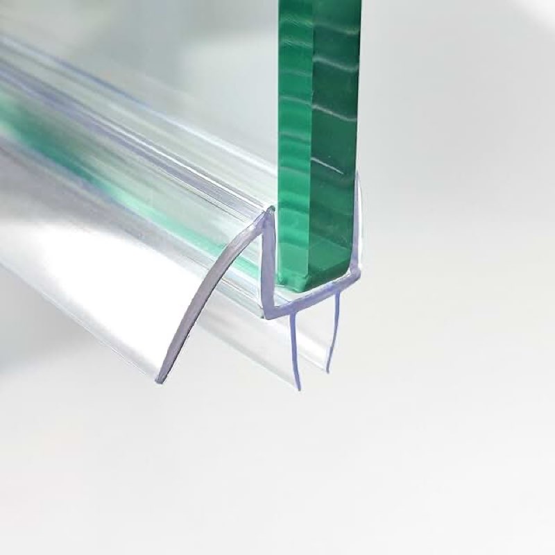 frienda 2 pack 26 inch two-pronged shower vinyl sweep and seal top or bottom seal accent drip vinyl 