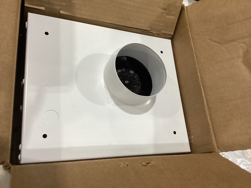 Condition photo showing New/Like New for Festa AMG Patriot Radon Fan - Quiet and Energy Efficient 195 CFM Radon Mitigation System Inline Fan - 4" Electric Waterproof Inline Duct - Powder-coated steel – White