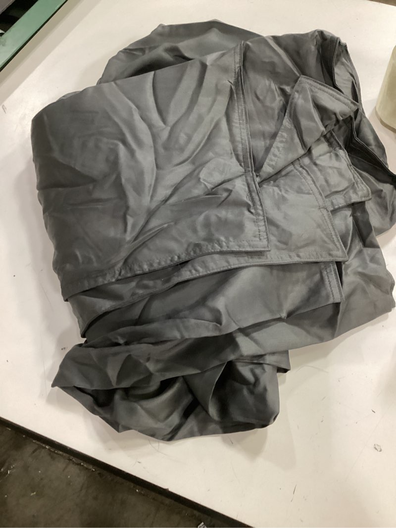 Condition photo showing As Is for quince europaan linen duvet gray twin 