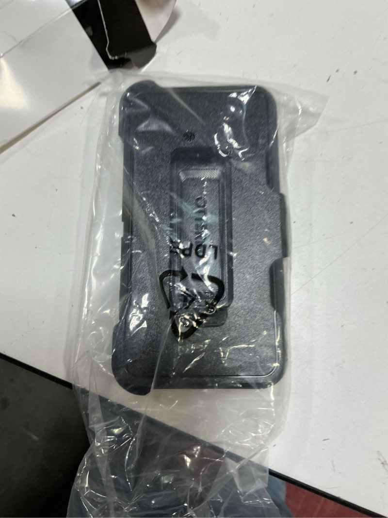 Condition photo showing Good Condition for OtterBox iPhone SE 3rd & 2nd Gen, iPhone 8 & iPhone 7 (not Compatible with Plus Sized Models) Defender Series Case - Black, Rugged & Durable, with Port Protection, Includes Holster Clip Kickstand