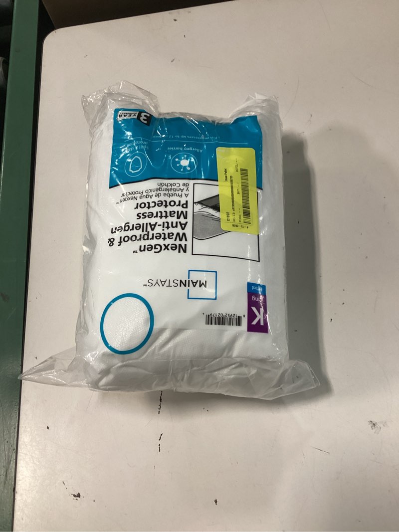 Condition photo showing Good Condition for mainstays nexgen twin waterproof fitted mattress protector
