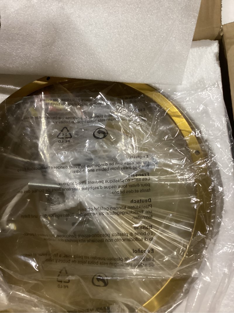 Condition photo showing Good Condition for LamQee 9.8" Small Flush Mount Ceiling Light With Clear Hammered Glass, Brushed Nickel Hallway Light Fixtures Ceiling Mount for Bathroom, 2-Lights Farmhouse Close To Ceiling Light Kitchen Foyer Bedroom Stone Corrugated Small Nickel/9.84"D