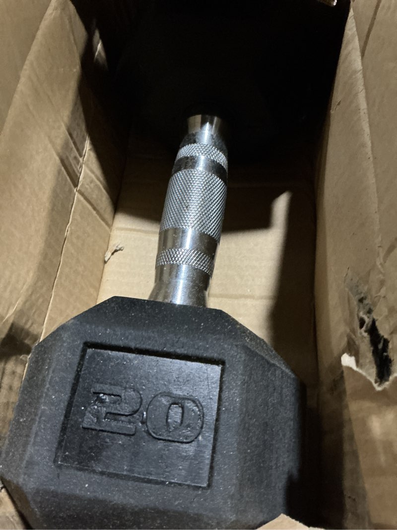 Condition photo showing Good Condition for cap barbell coated hex dumbbell weight - single | 10-120 lbs | multiple options