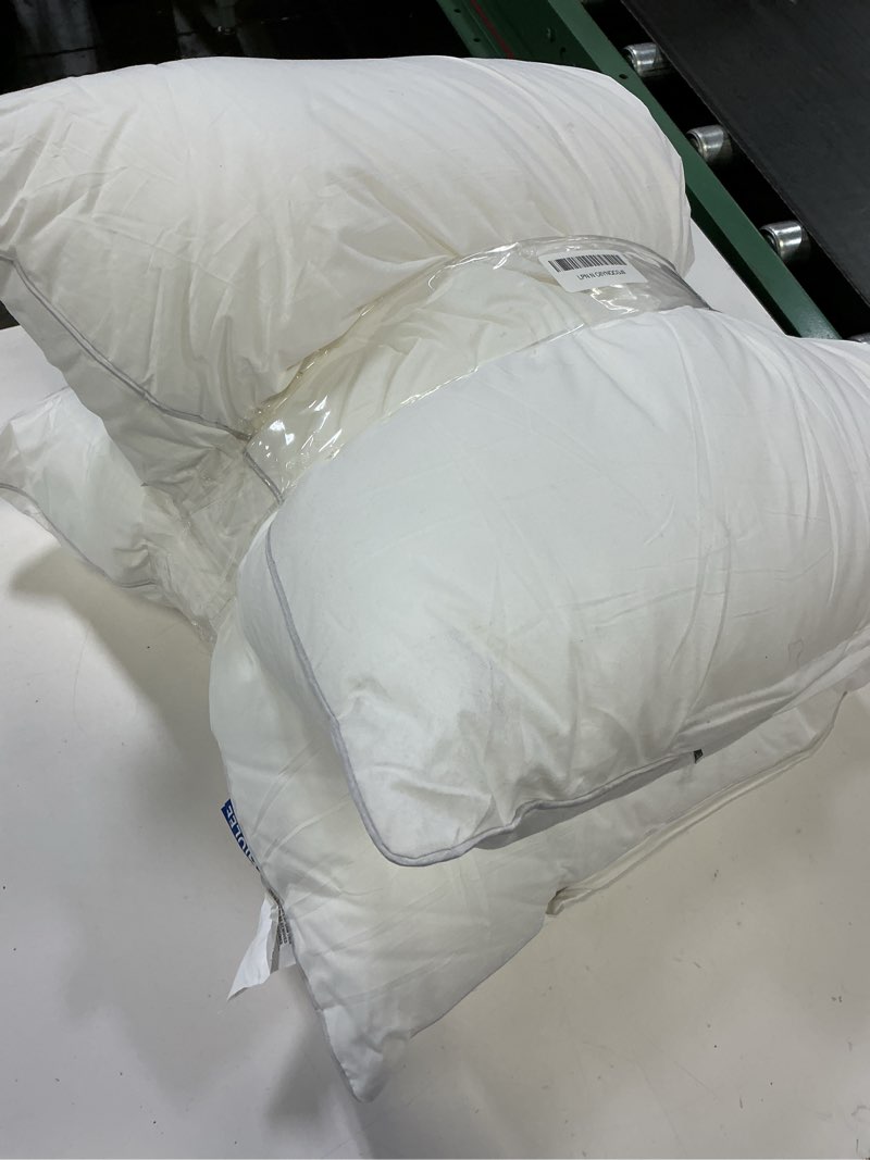 Condition photo showing As Is for miulee 20 x 20 pillow inserts (set of 2) -throw pillows for couch sofa with 100% cotton covers 2 20x20 inch