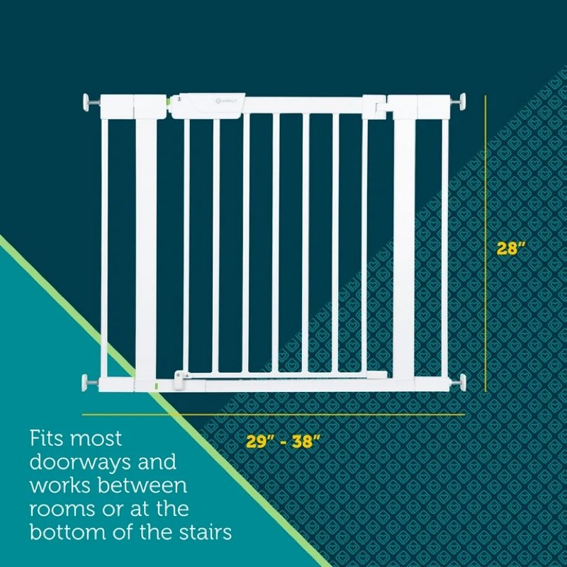 safety 1st pressure-check gate with securetech®, white