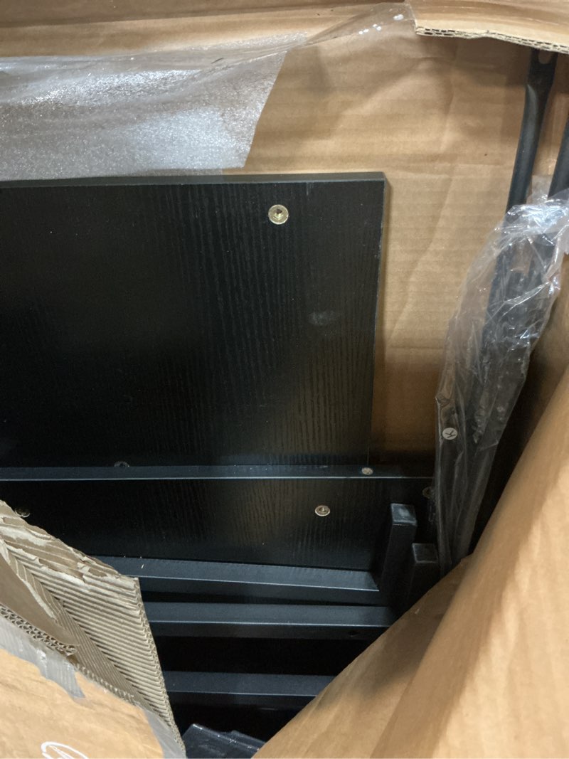 Condition photo showing As Is for L Shaped Desk, 50 Inch Reversible Computer Desk Corner Gaming Table with CPU Stand & Storage Bag, Sturdy Metal Frame PC Workstation for Home Office