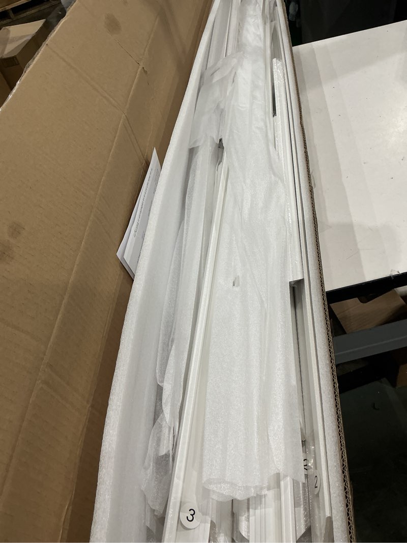 Condition photo showing Good Condition for art3d pre-cut wall molding set of 6 pcs, ready-to-assemble wainscoting panels for interior wall décor living room bedroom accent wall - installed with glue, 3 top 3 bottom white: style 2
