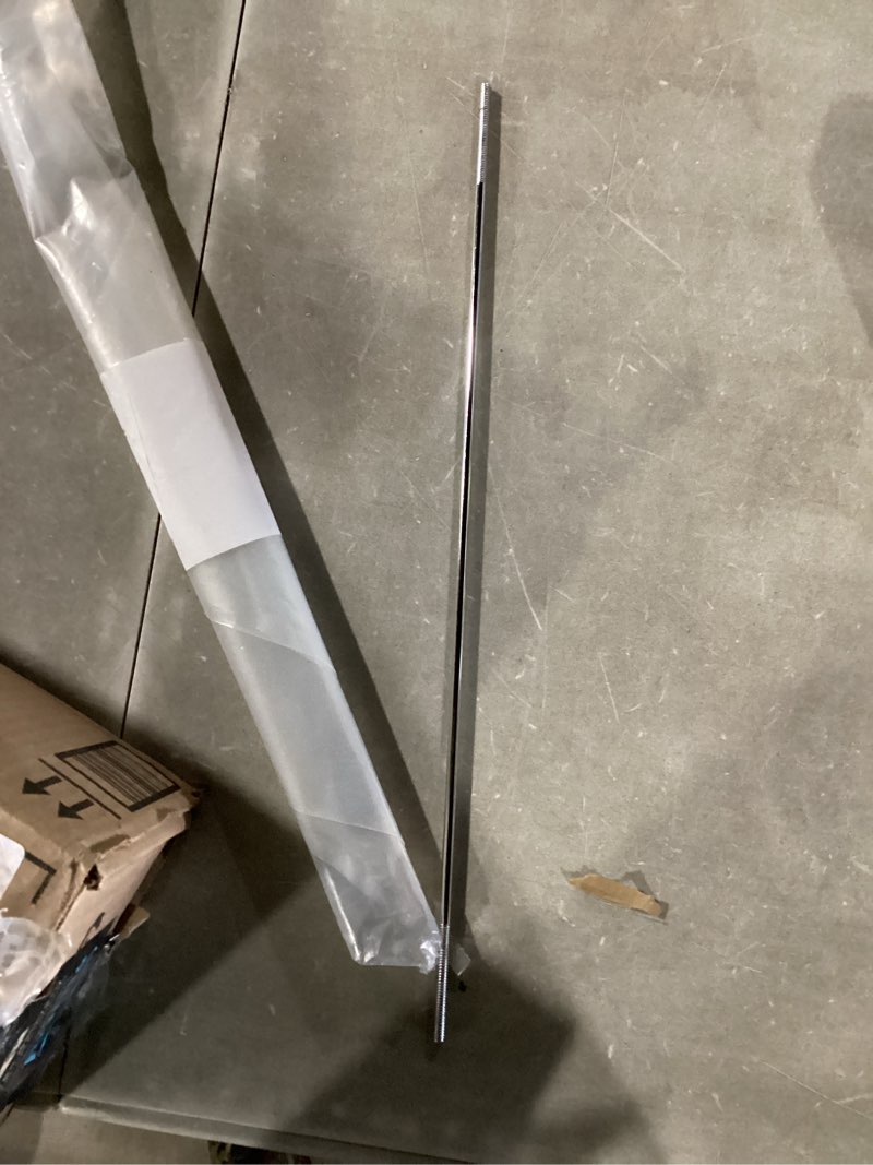 Condition photo showing New/Like New for highcraft 18 inch vertical curtain rod support, chrome plated, ceiling support for curved & d rods, pack of 2