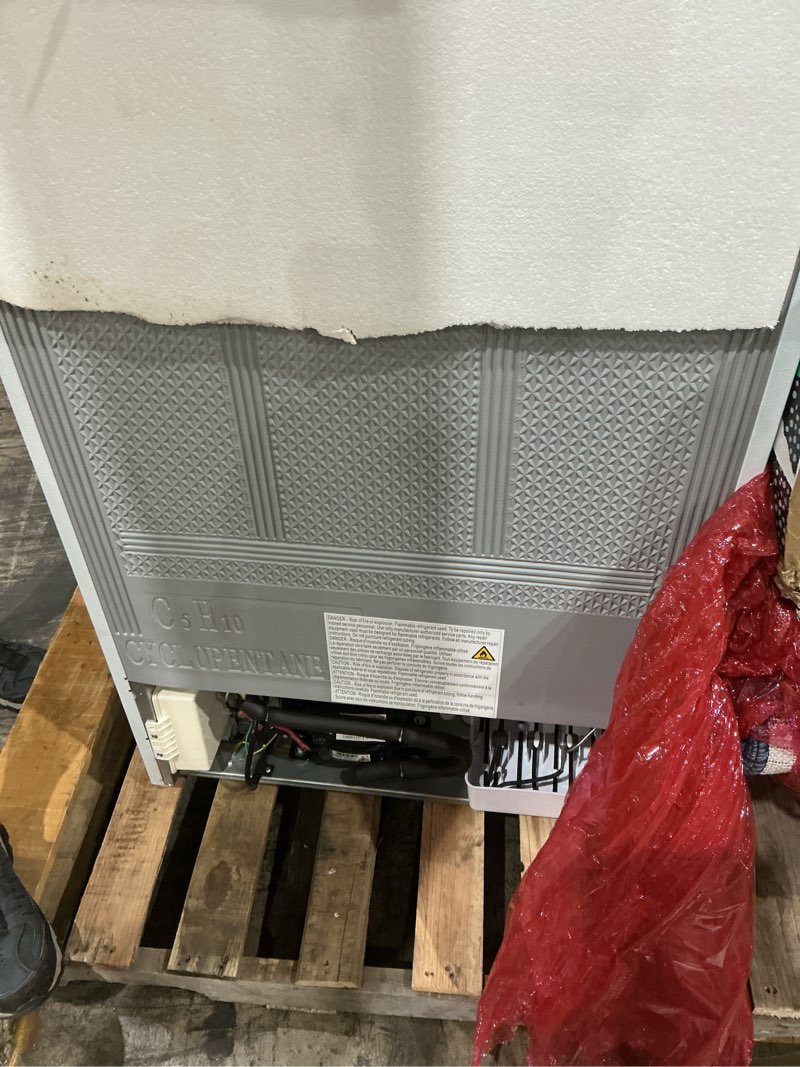 Condition photo showing New/Like New for hamilton beach hz4941 14 cu ft upright convertible fridge/freezer-frost free-reversible door-removable glass shelves-led interior light, white