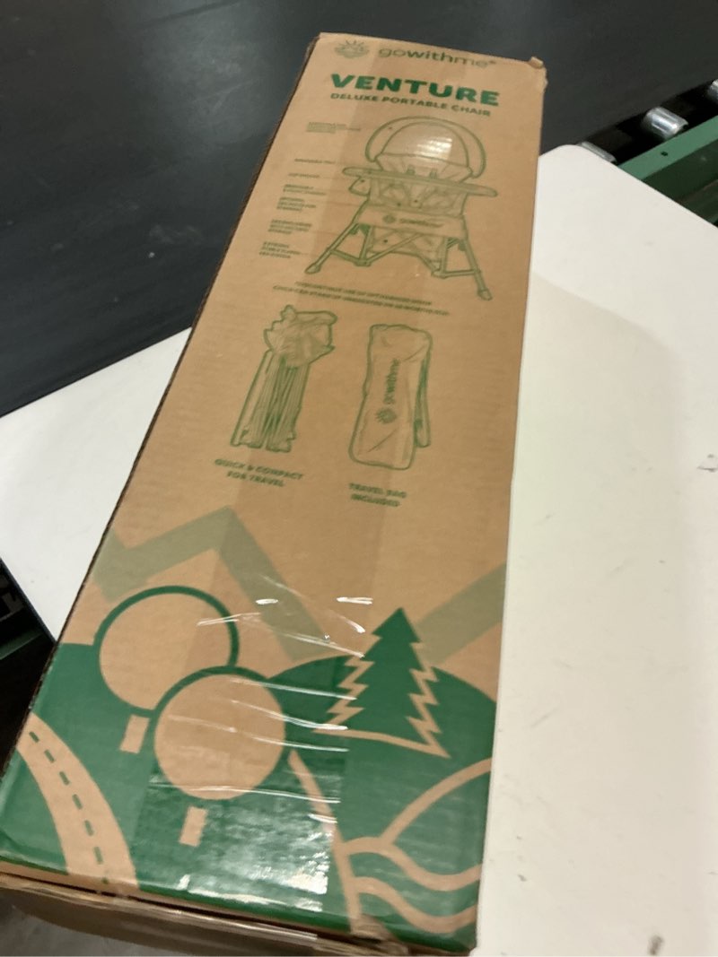 Condition photo showing New/Like New for baby delight go with me venture portable chair | indoor and outdoor | sun canopy | 3 child growth stages | carbon camo